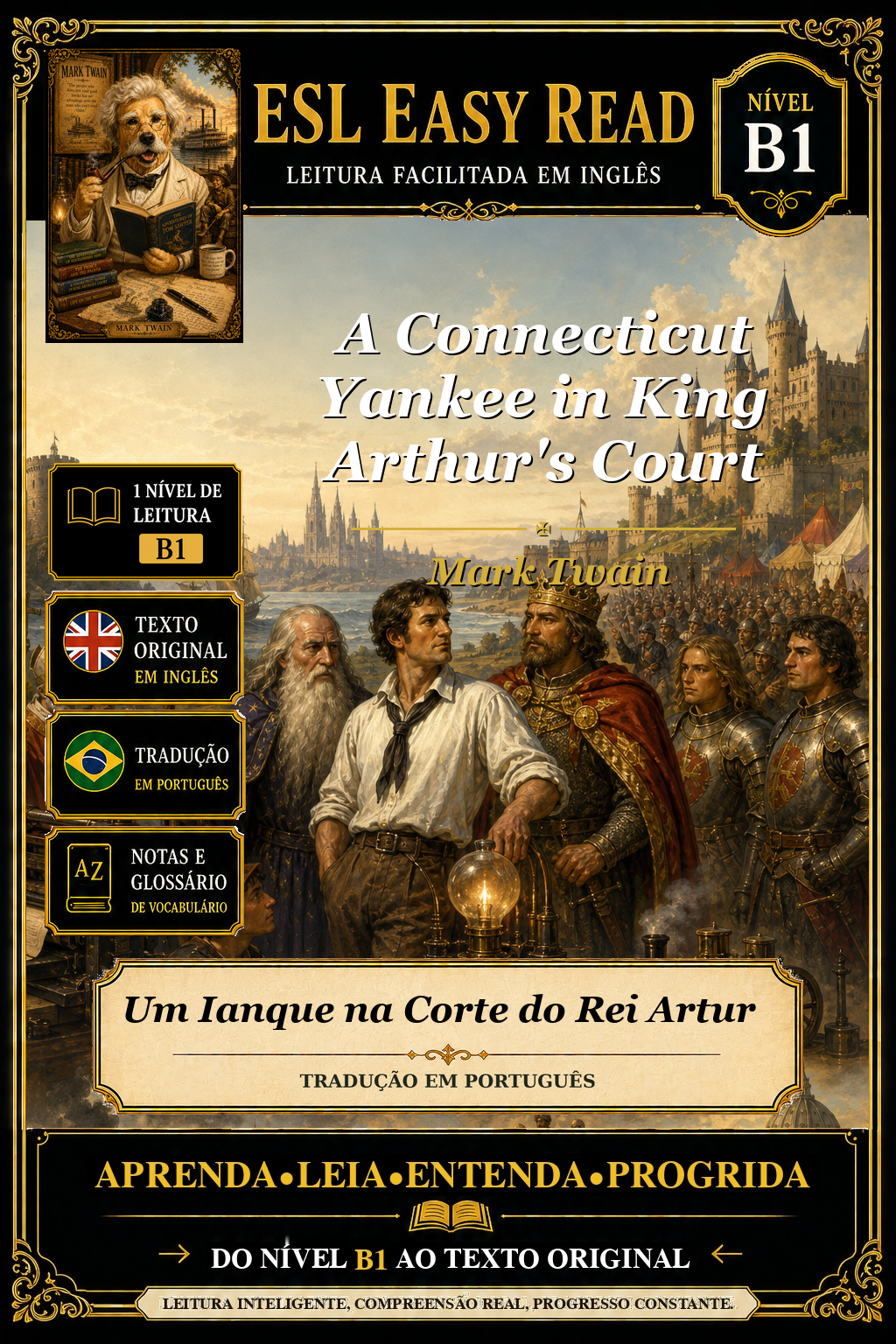 Capa de Um Ianque na Corte do Rei Artur