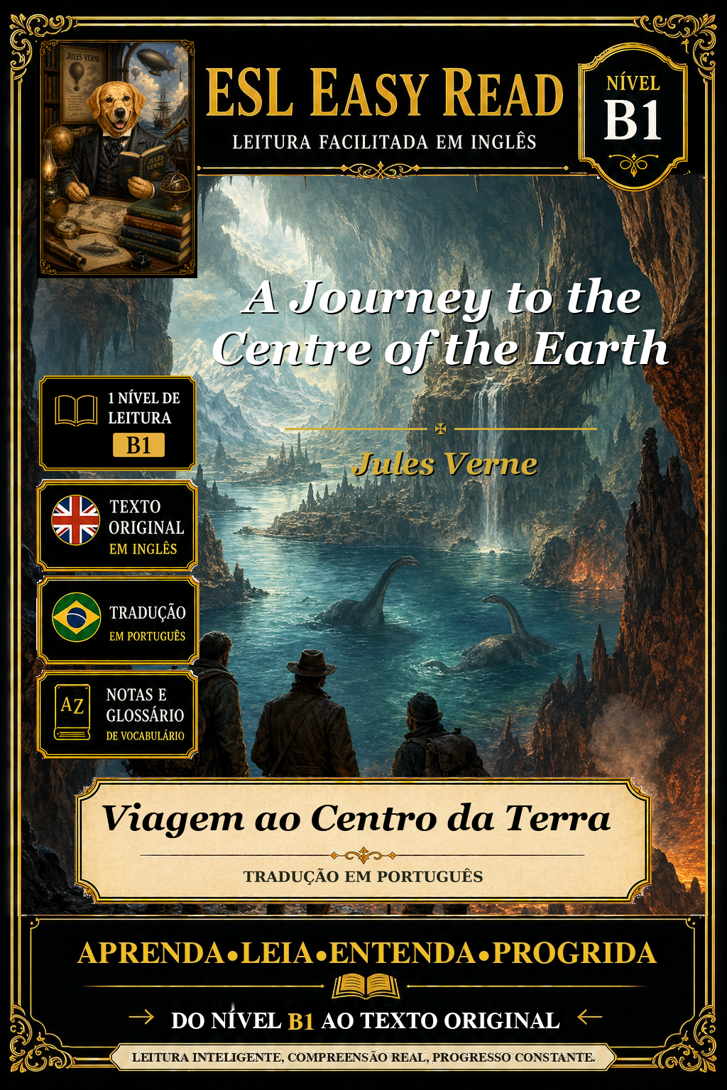Capa de Viagem ao Centro da Terra