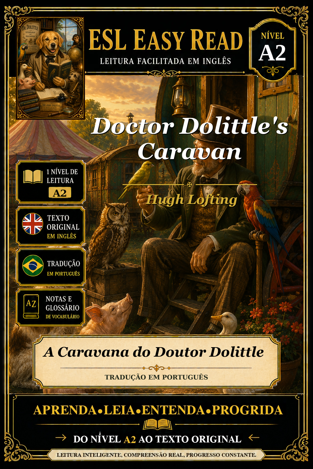 Capa de A Caravana do Doutor Dolittle