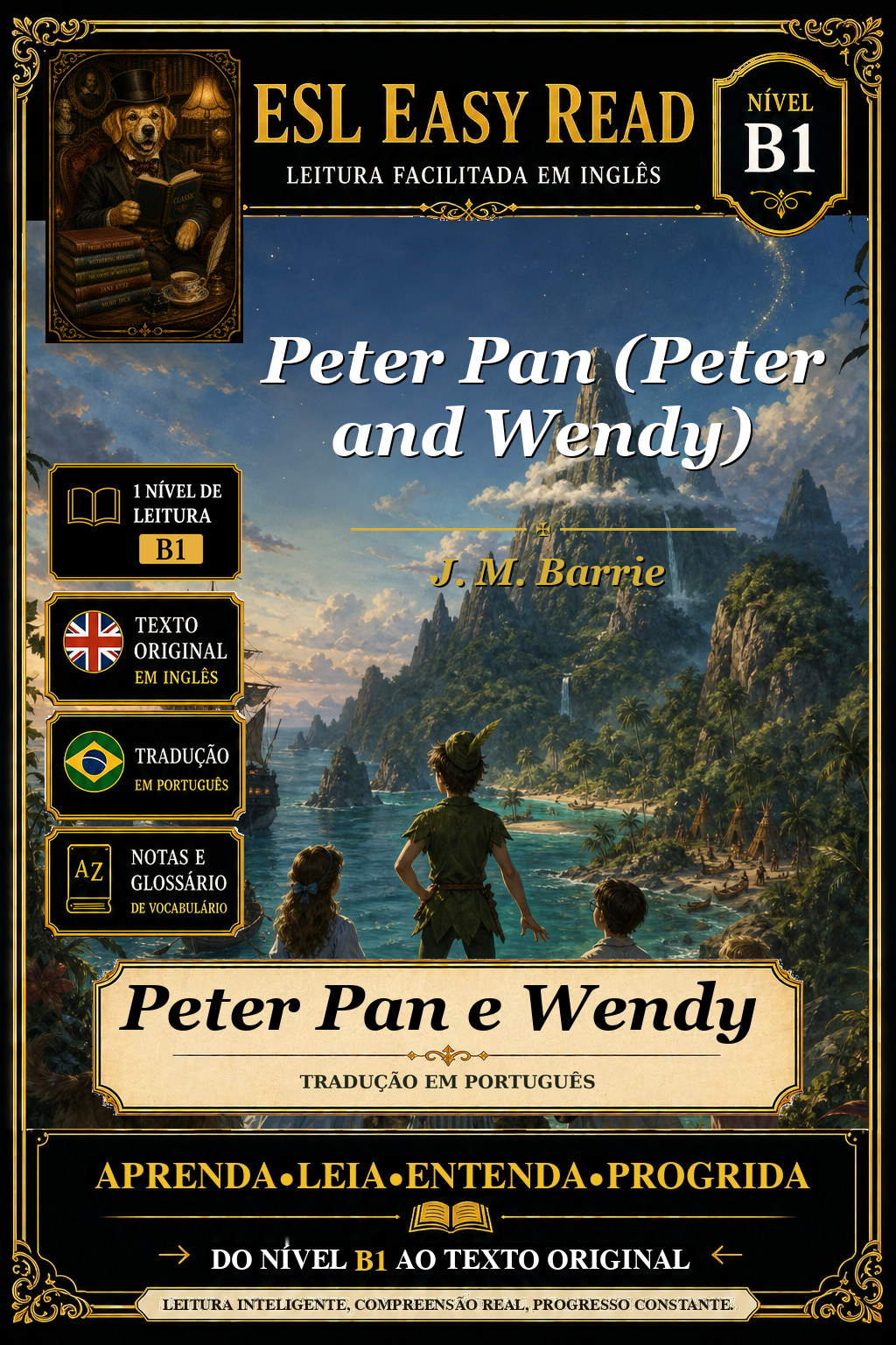 Capa de Peter Pan e Wendy