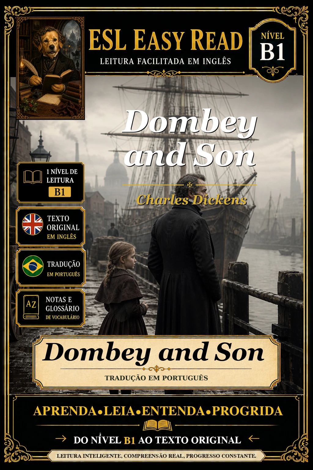 Capa de Dombey e Filho, de Charles Dickens