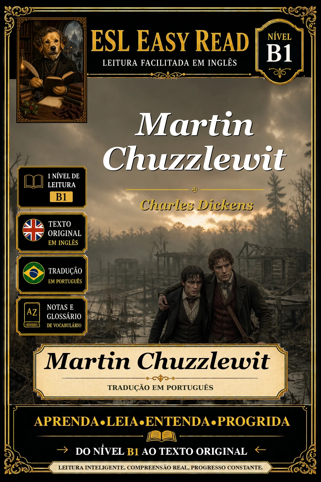 Capa de Martin Chuzzlewit, de Charles Dickens
