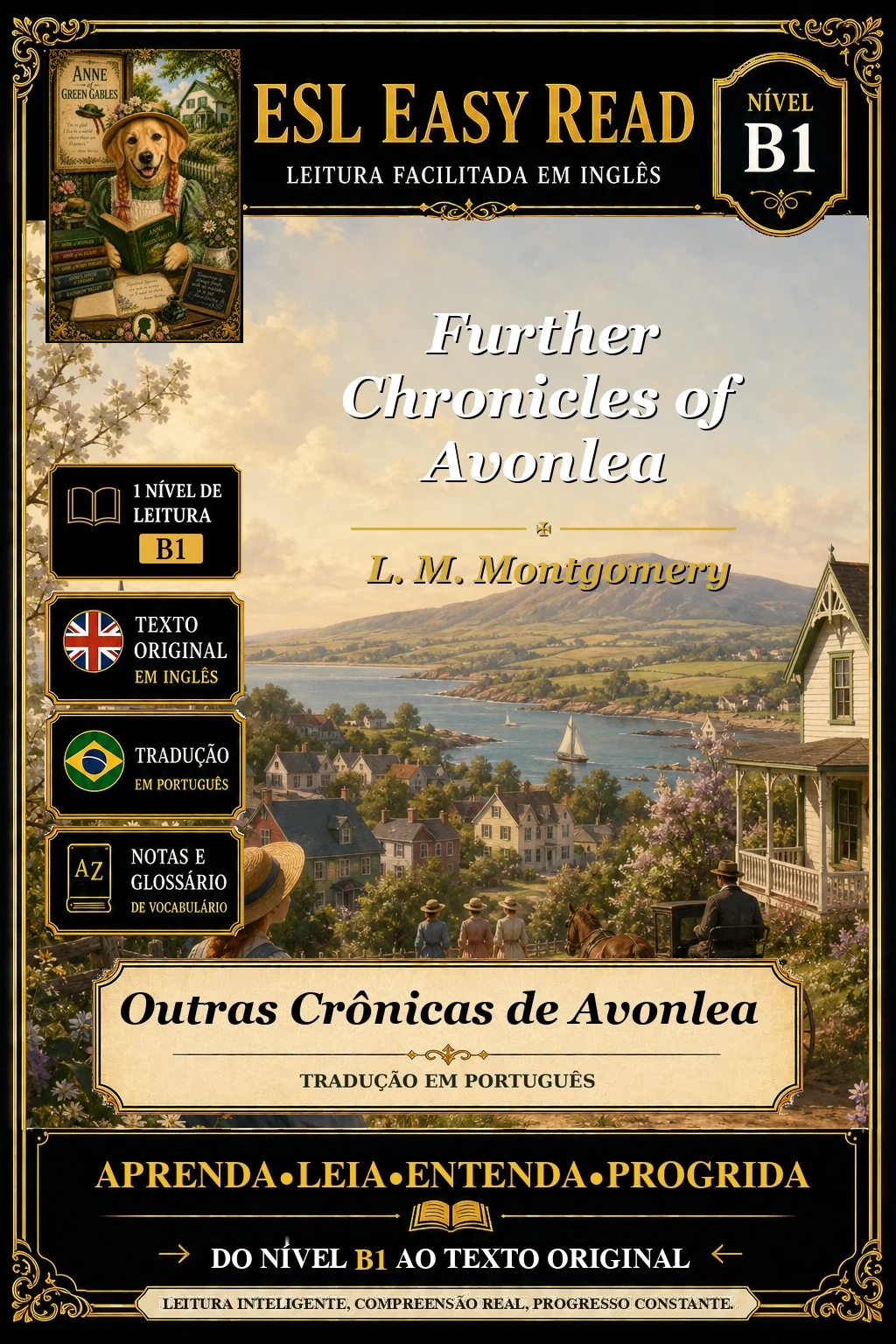 Capa do e-book Outras Crônicas de Avonlea, de L. M. Montgomery