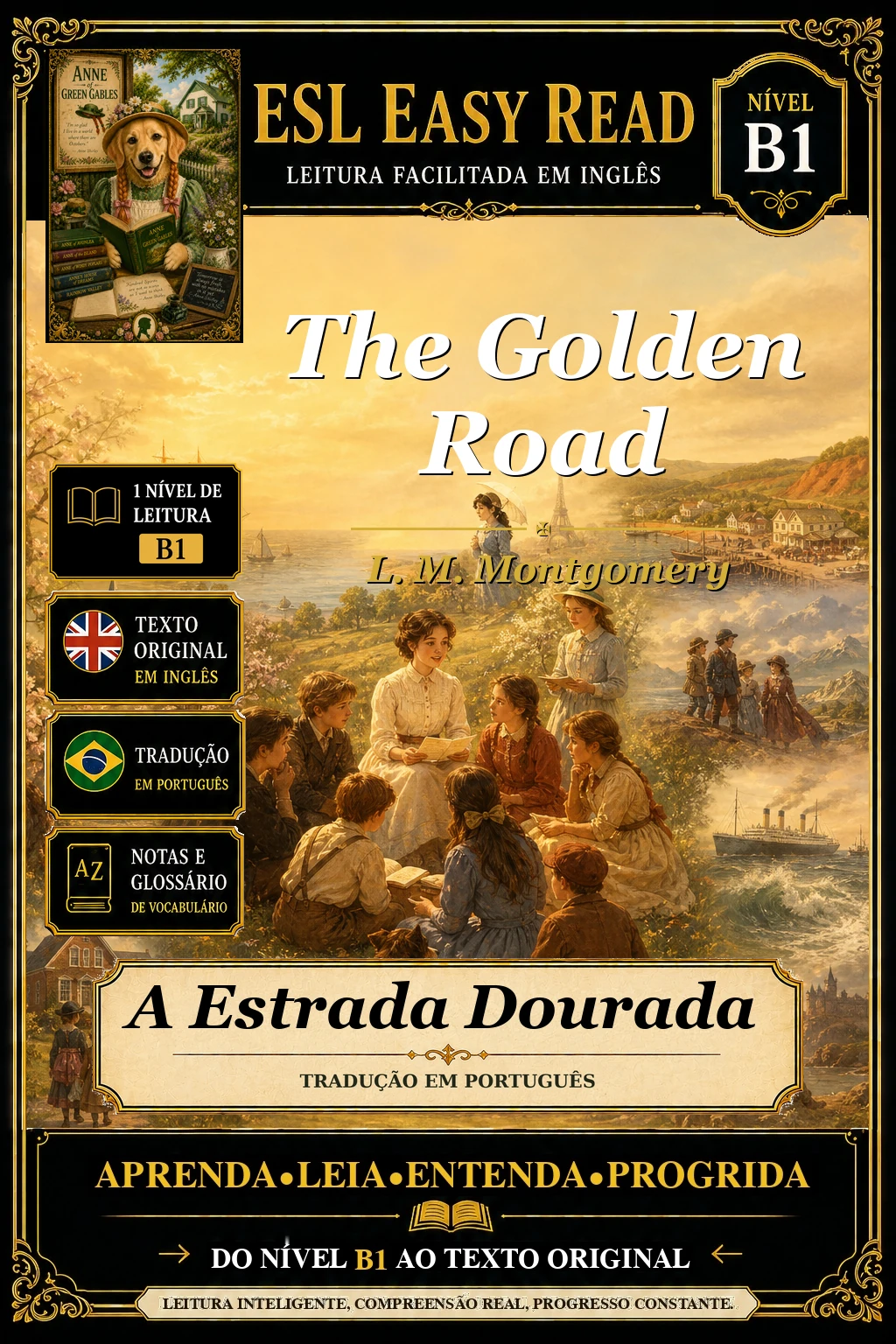 Capa do e-book The Golden Road, de L. M. Montgomery