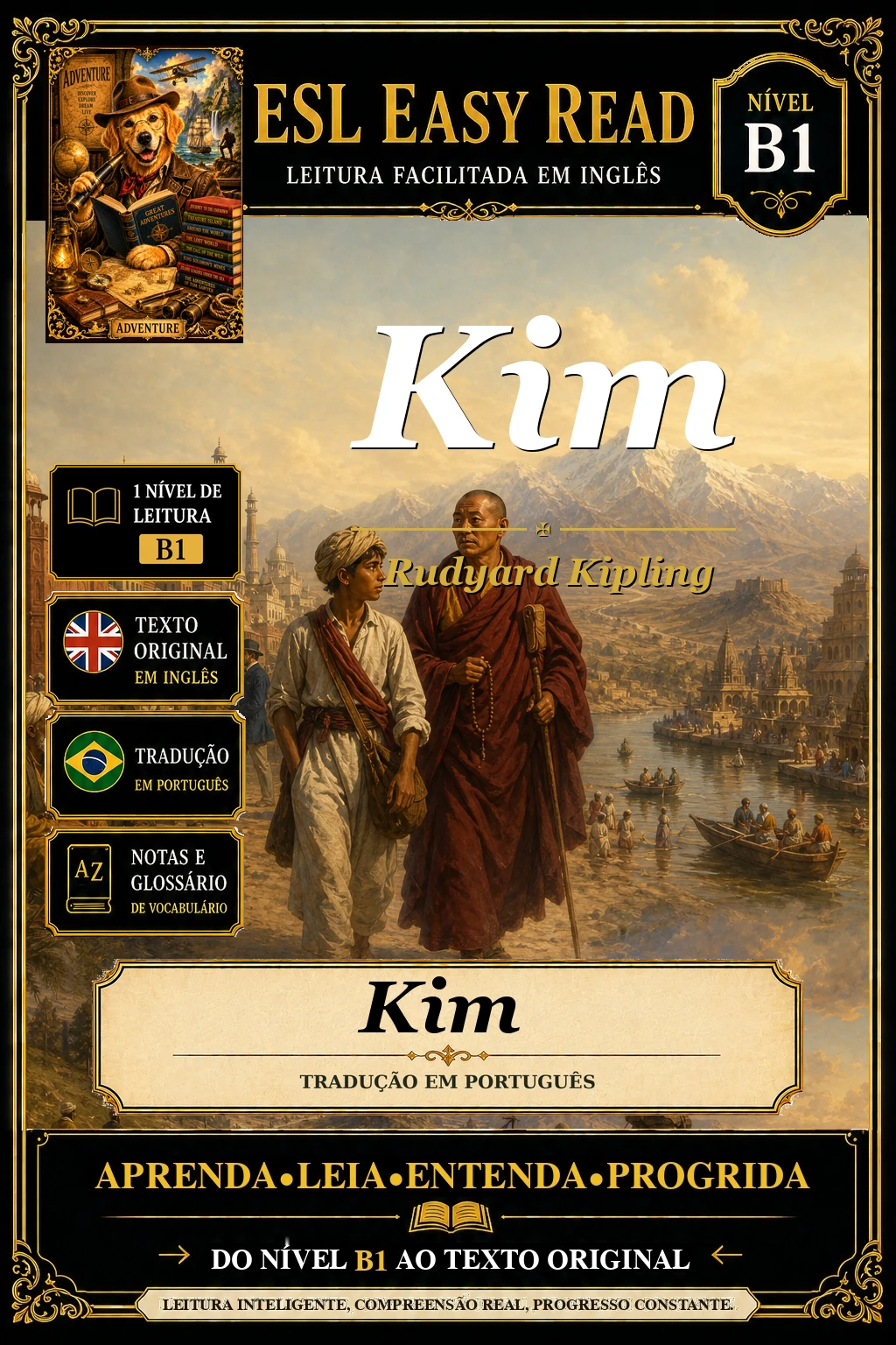 Capa do e-book Kim, de Rudyard Kipling