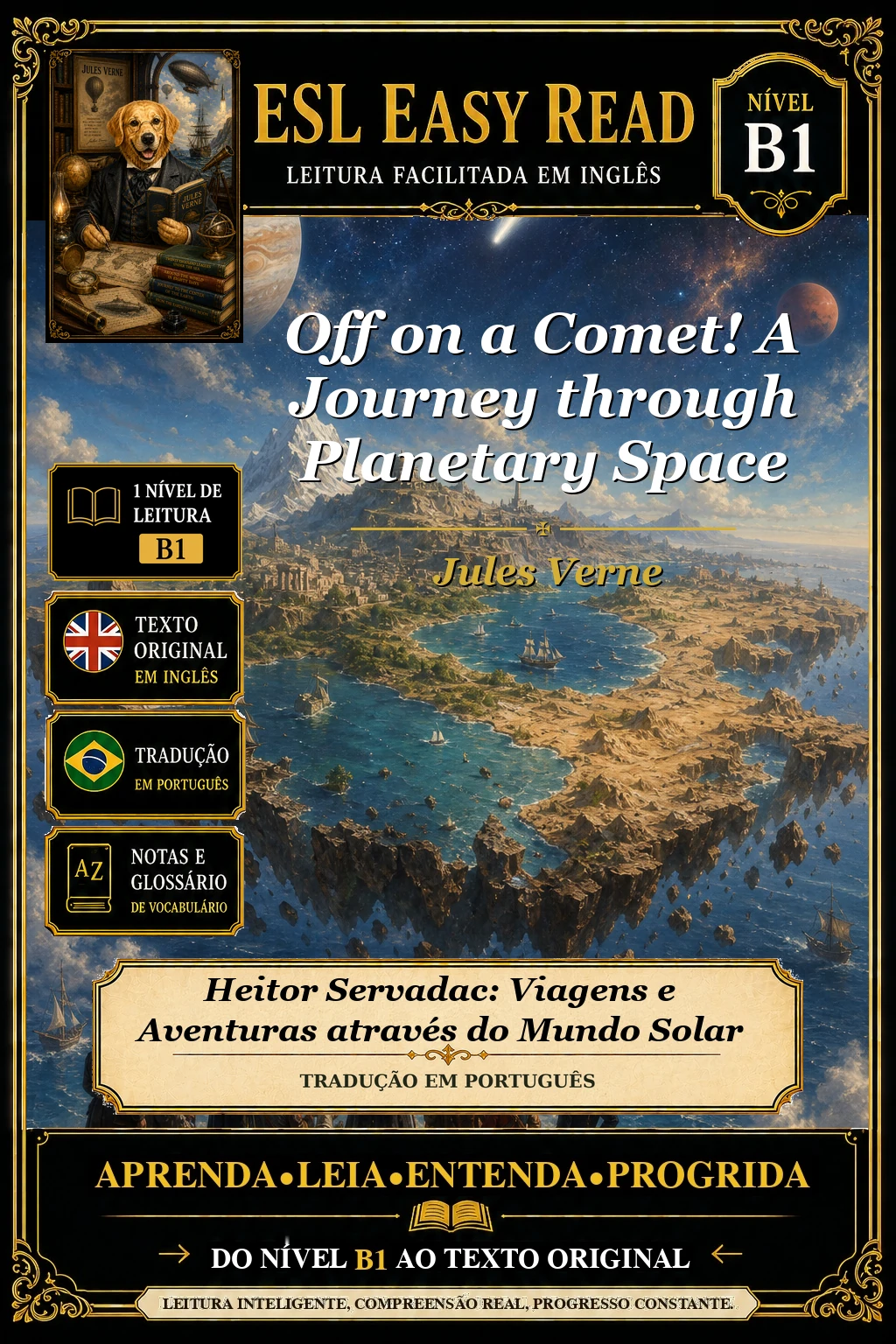Capa do e-book Heitor Servadac, de Jules Verne