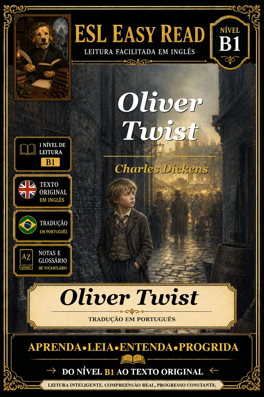 Capa de Oliver Twist, de Charles Dickens