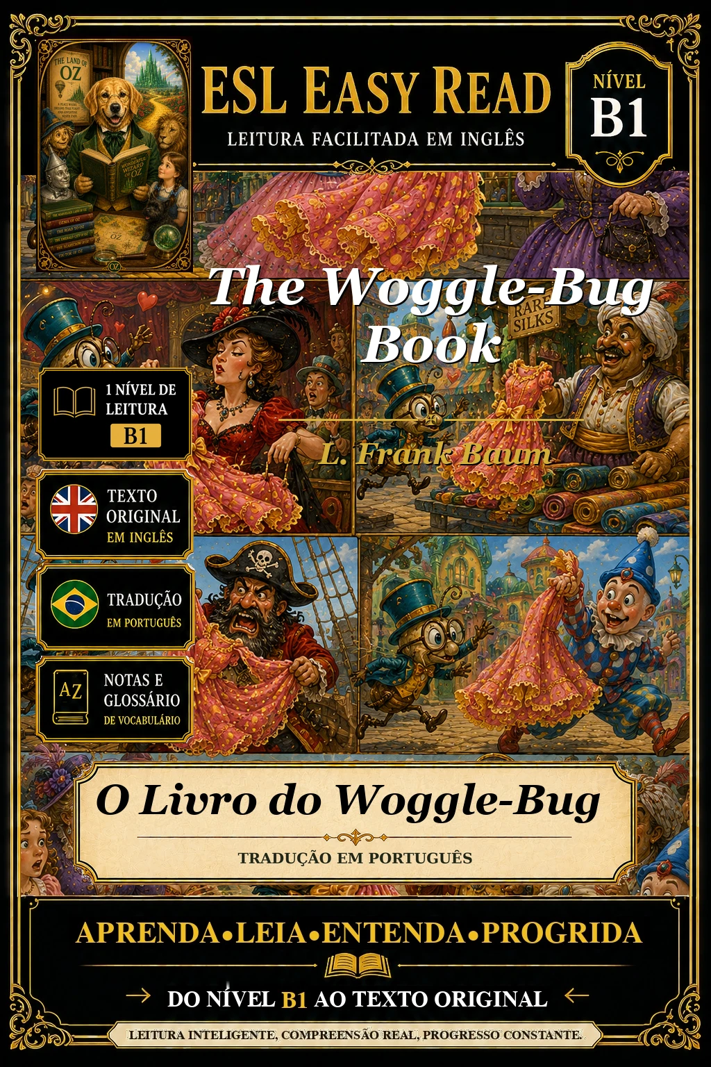 Capa do e-book O Livro do Besouro Saltitante, de L. Frank Baum