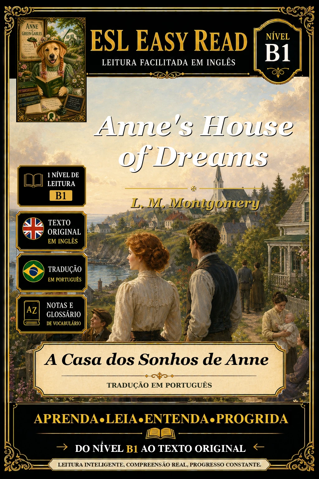 Capa do e-book A Casa dos Sonhos de Anne, de L. M. Montgomery