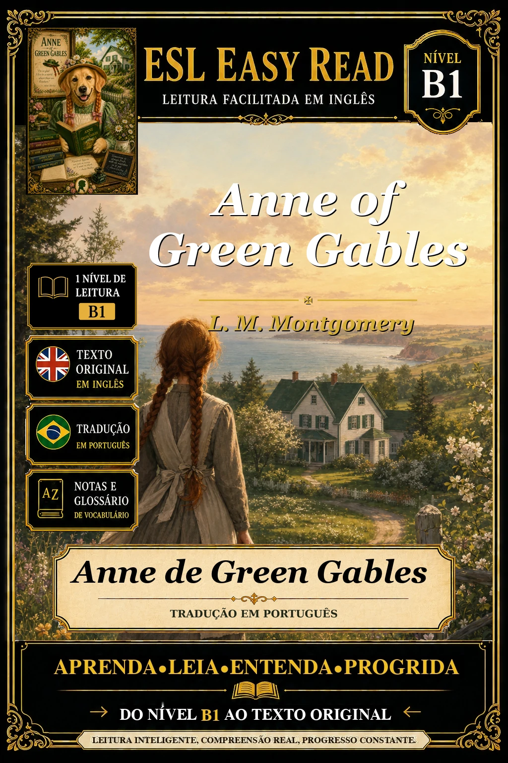 Capa do e-book Anne de Green Gables, de L. M. Montgomery