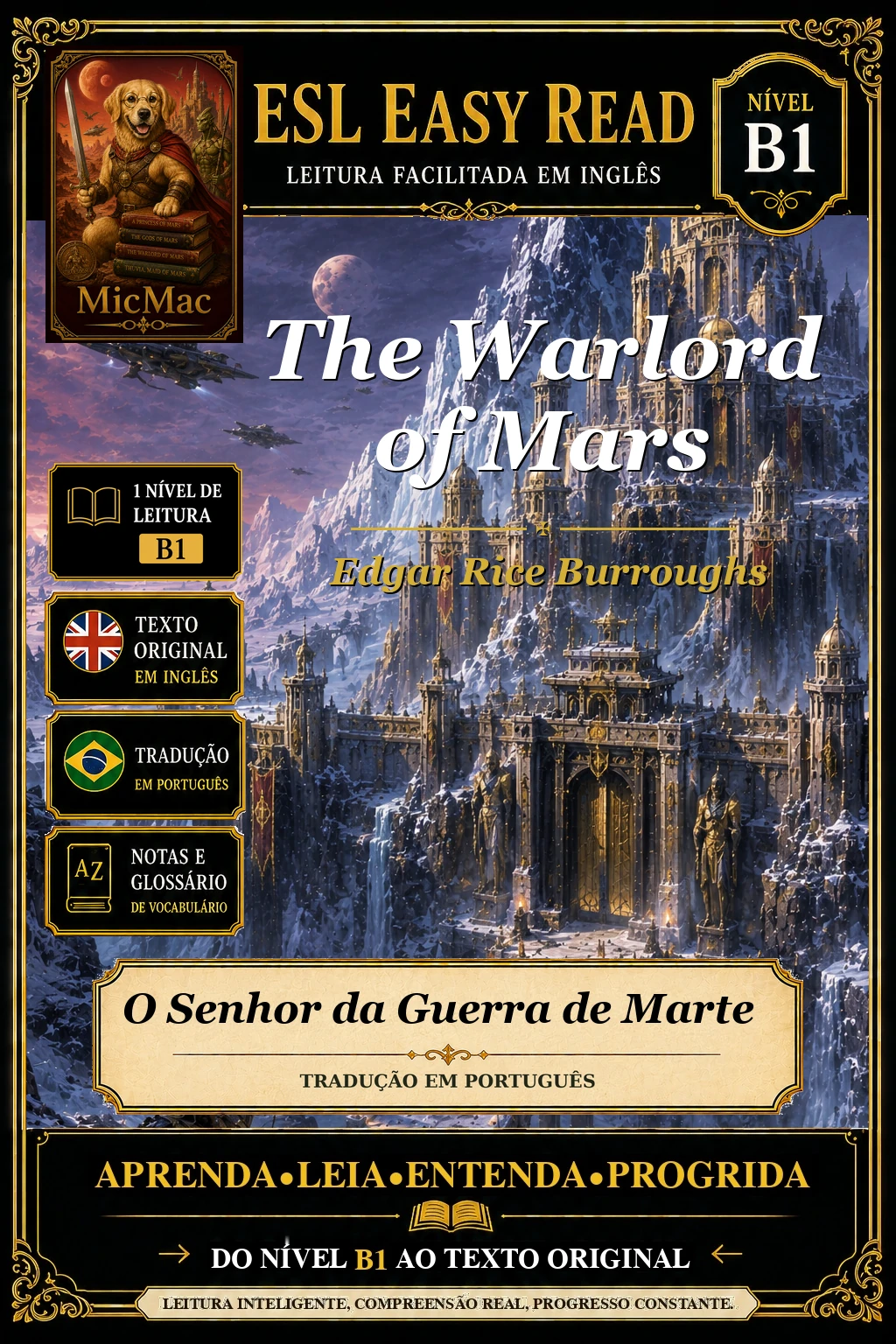 Capa do e-book O Senhor da Guerra de Marte, de Edgar Rice Burroughs