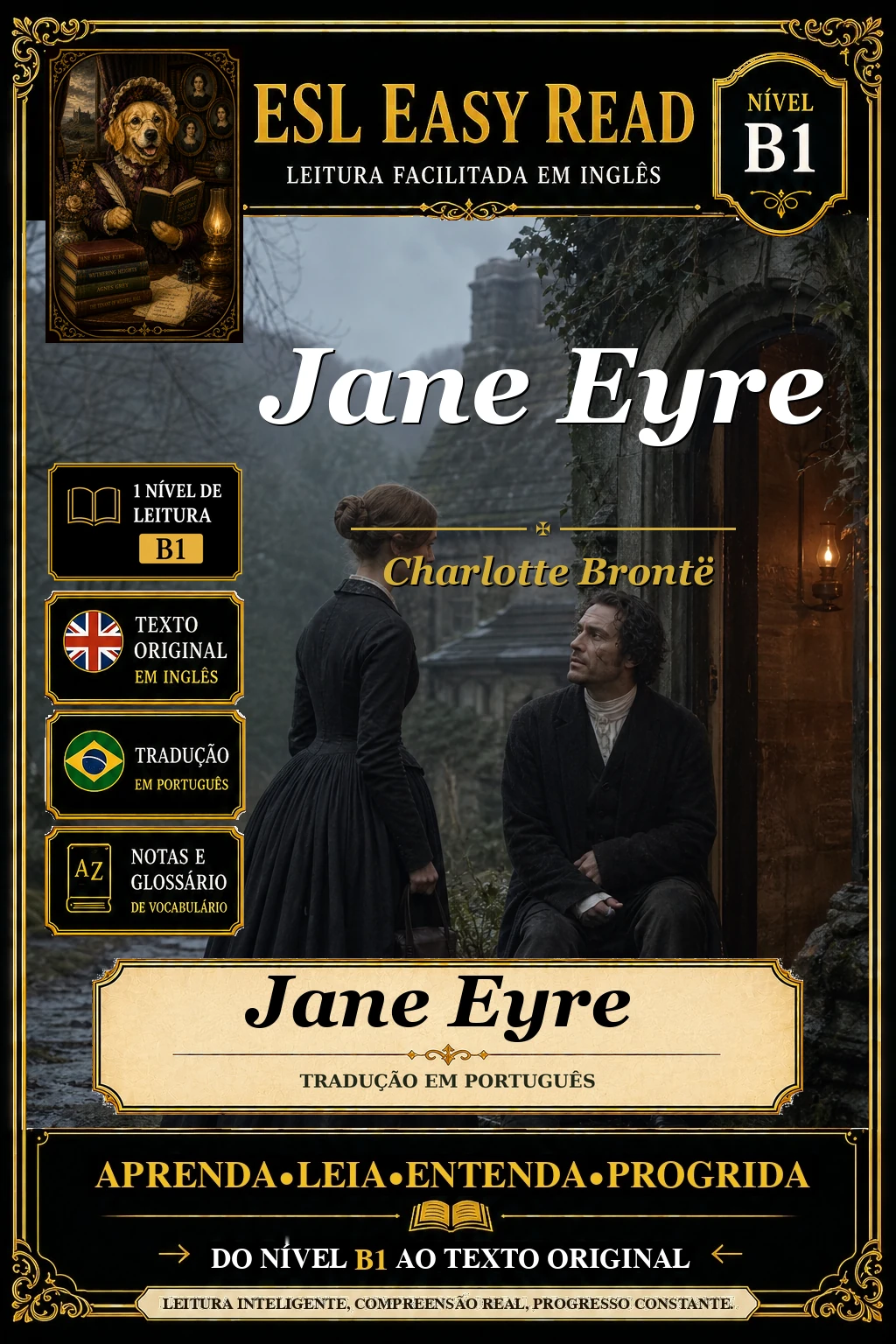 Capa de Jane Eyre, de Charlotte Brontë