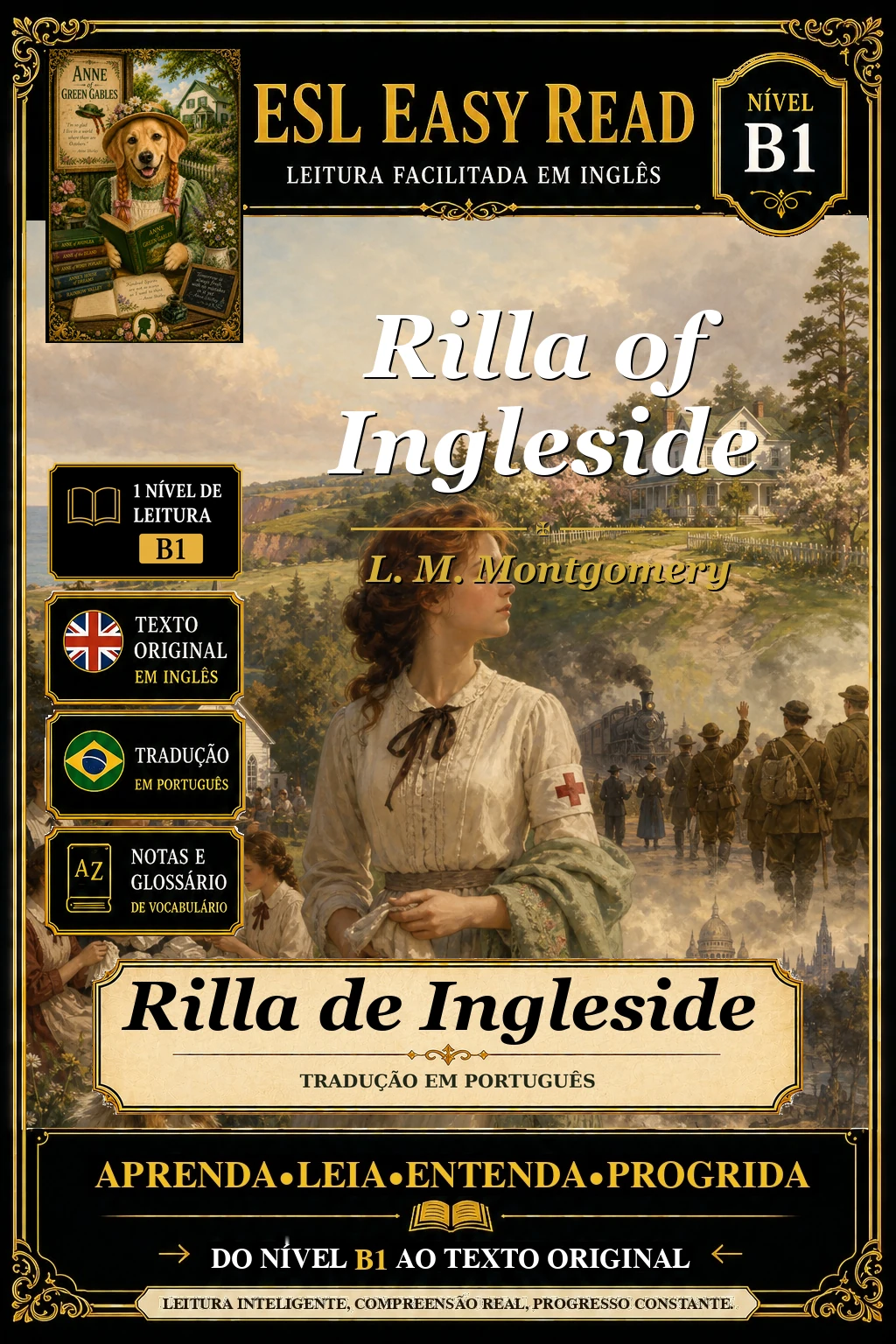 Capa do e-book Rilla of Ingleside, de L. M. Montgomery