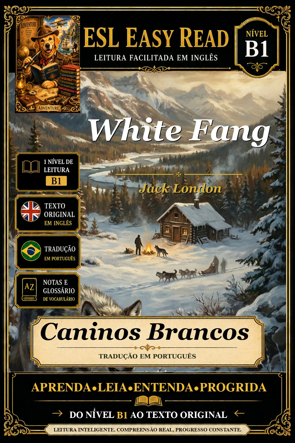 Capa de Caninos Brancos, de Jack London