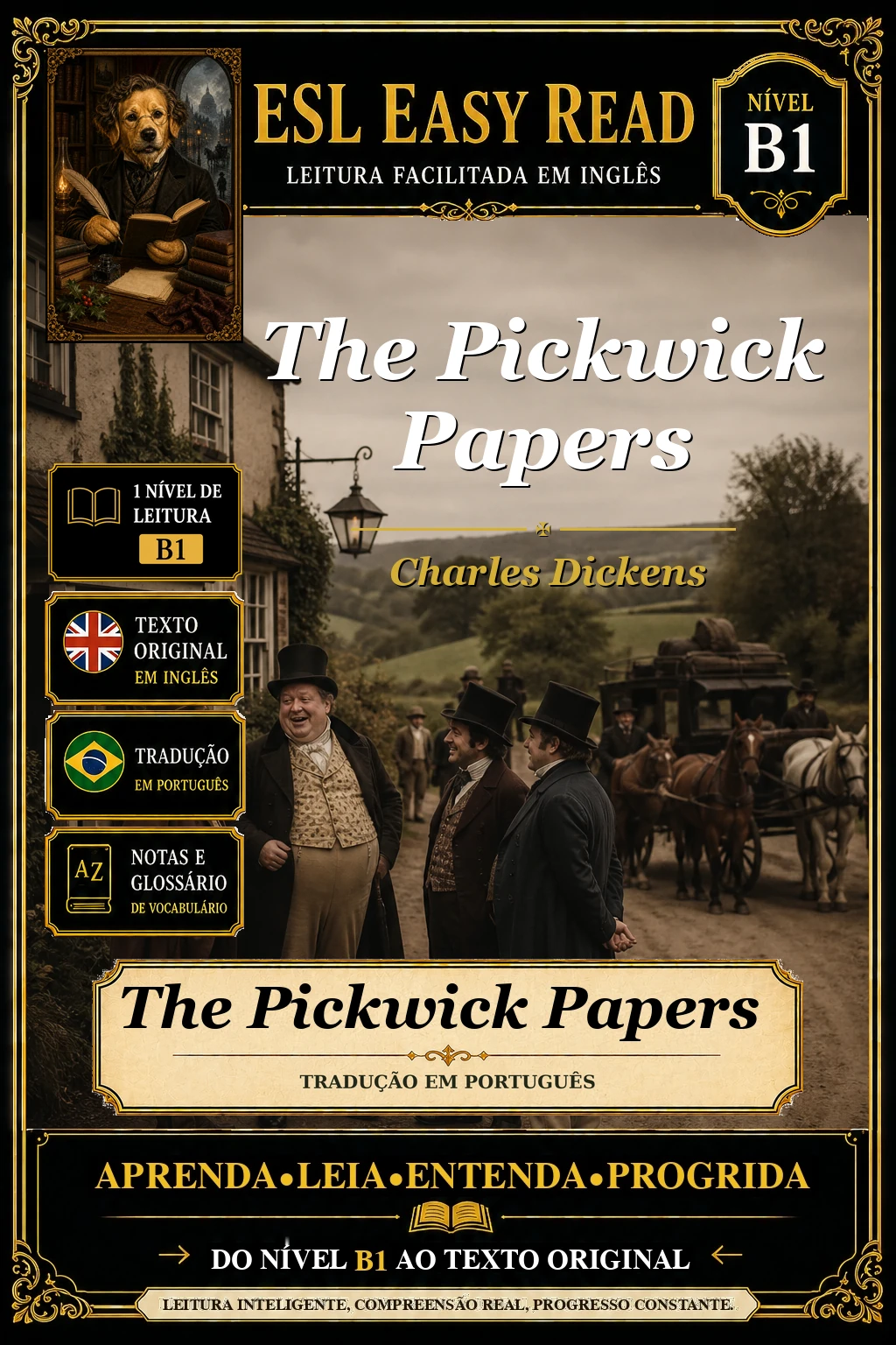 Capa de The Pickwick Papers, de Charles Dickens