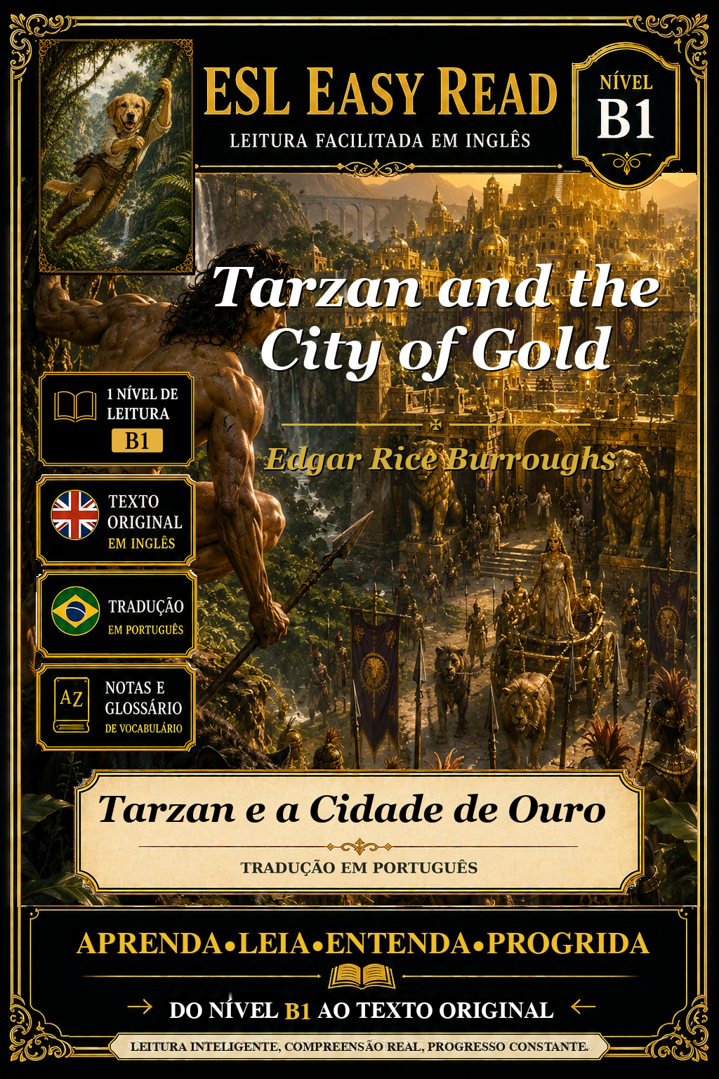Capa de Tarzan e a Cidade de Ouro