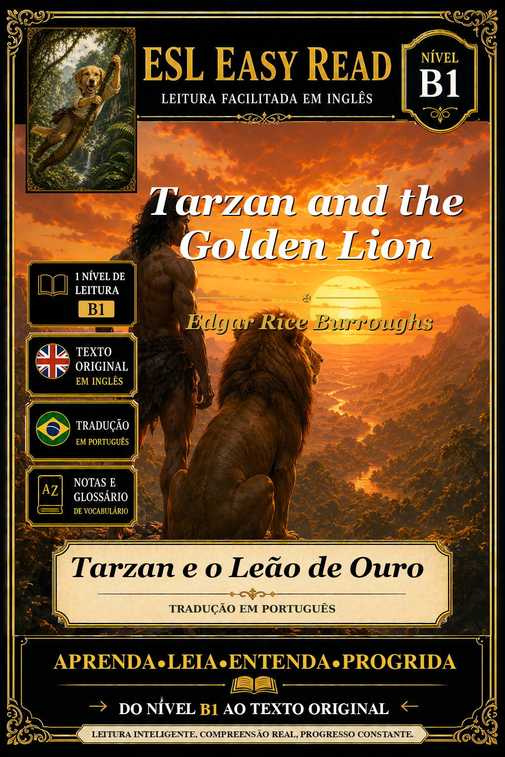 Capa de Tarzan e o Leão de Ouro