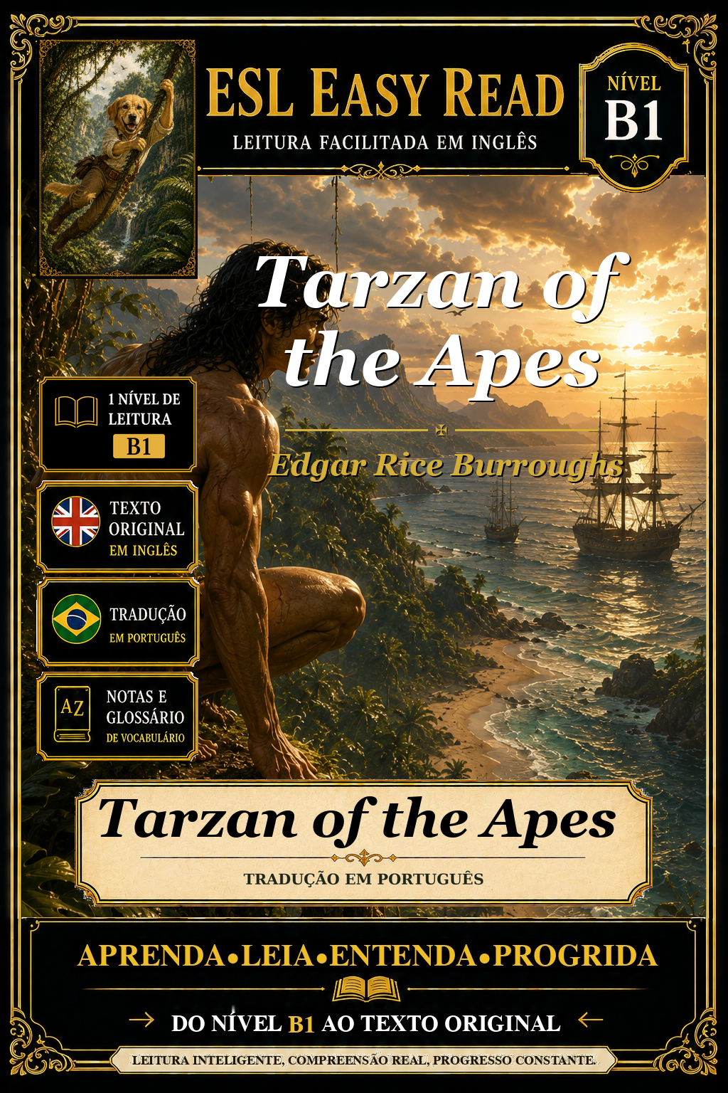 Capa de Tarzan of the Apes