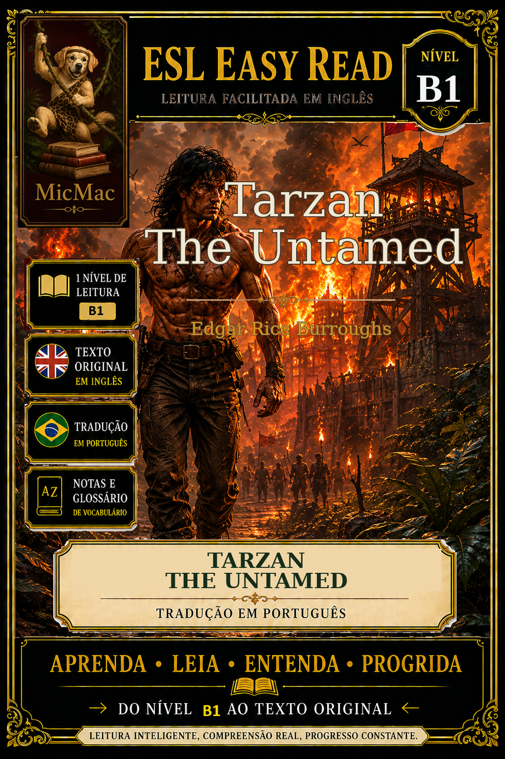 Capa de Tarzan, o Indômito