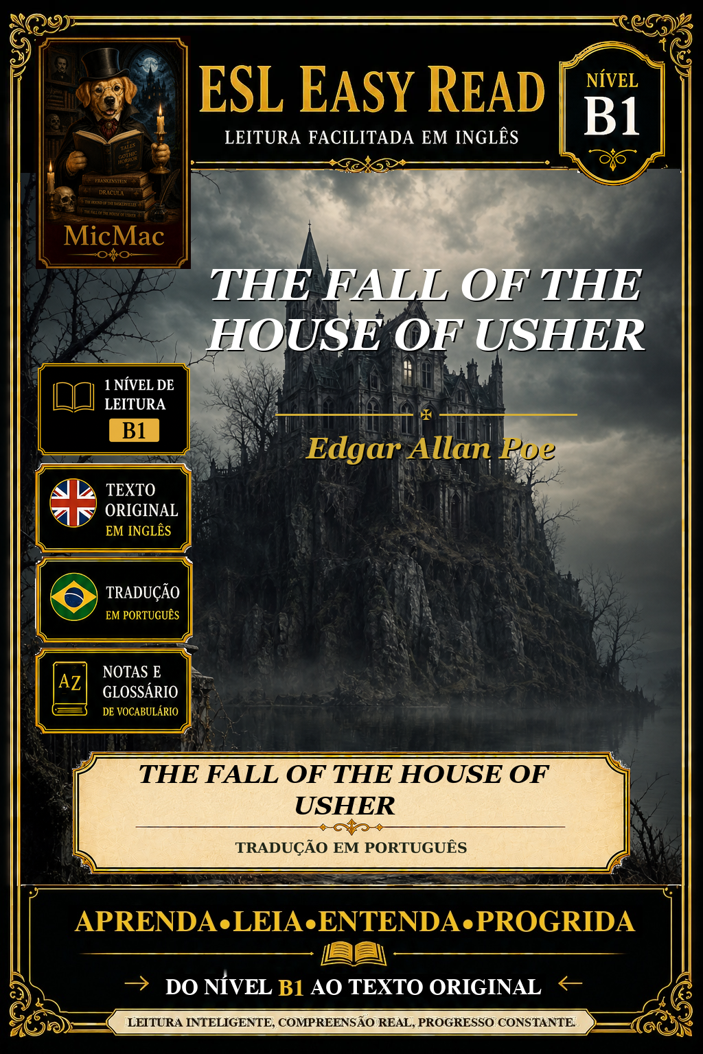 Capa de A Queda da Casa de Usher