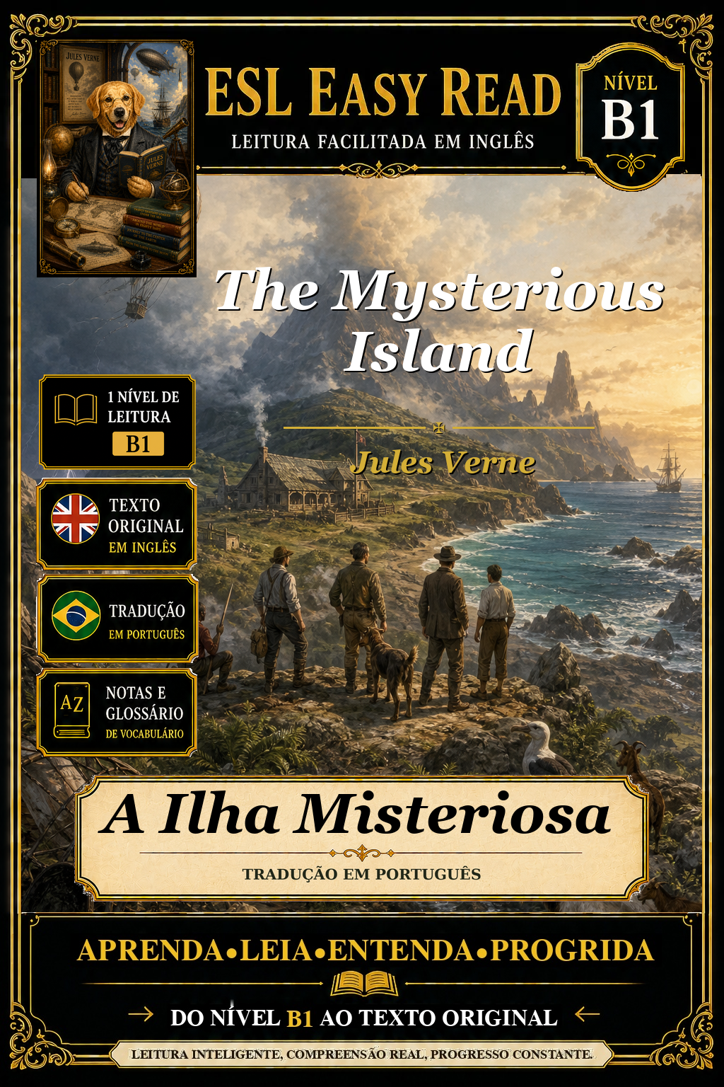 Capa de A Ilha Misteriosa