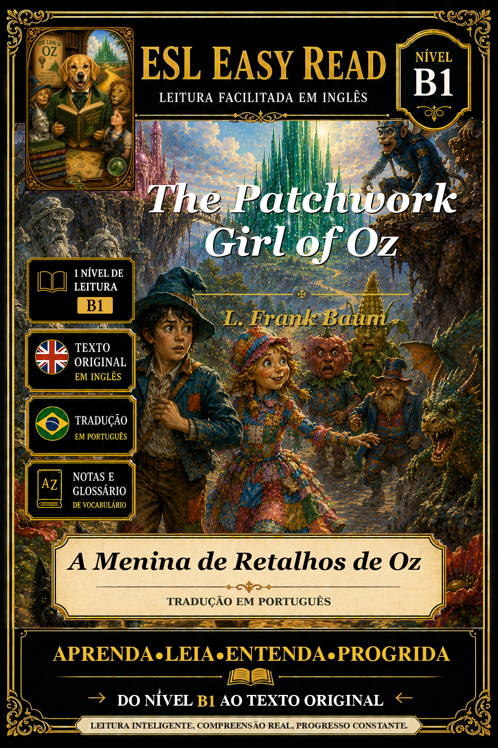 Capa de A Garota de Retalhos de Oz
