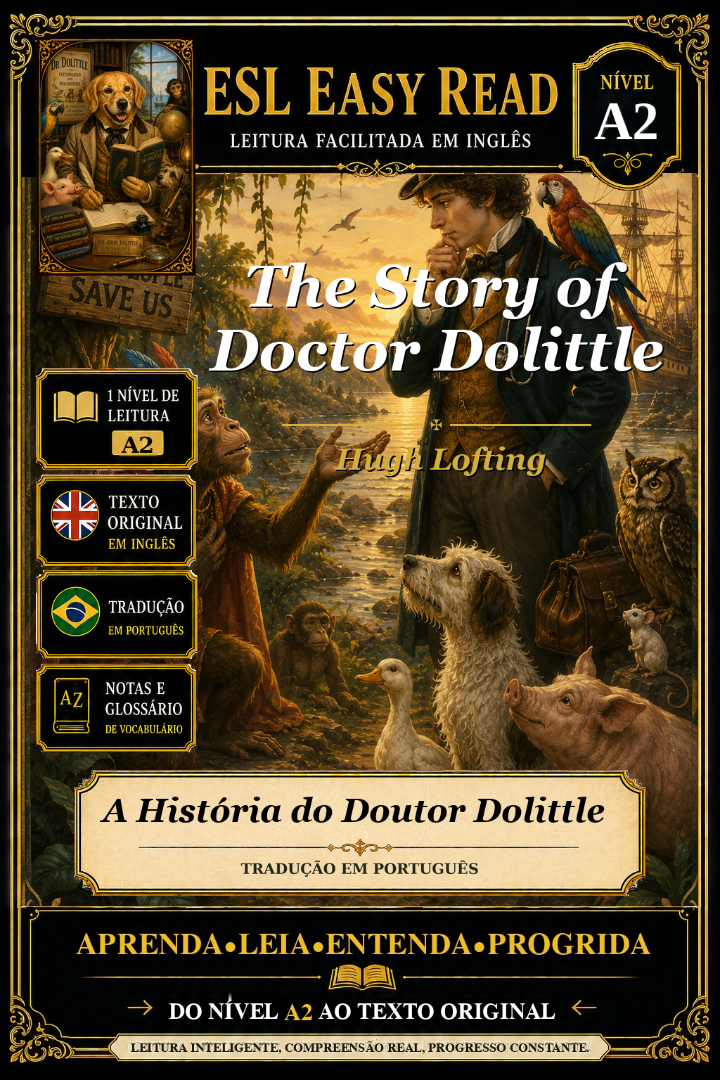 Capa de A História do Doutor Dolittle