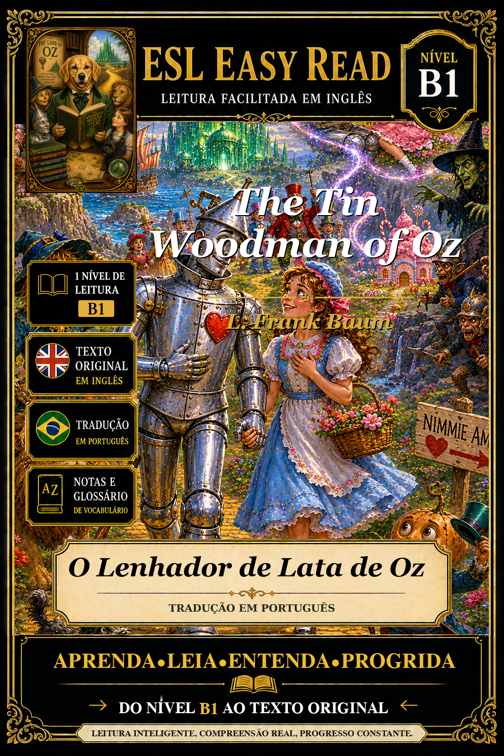 Capa de O Homem de Lata de Oz