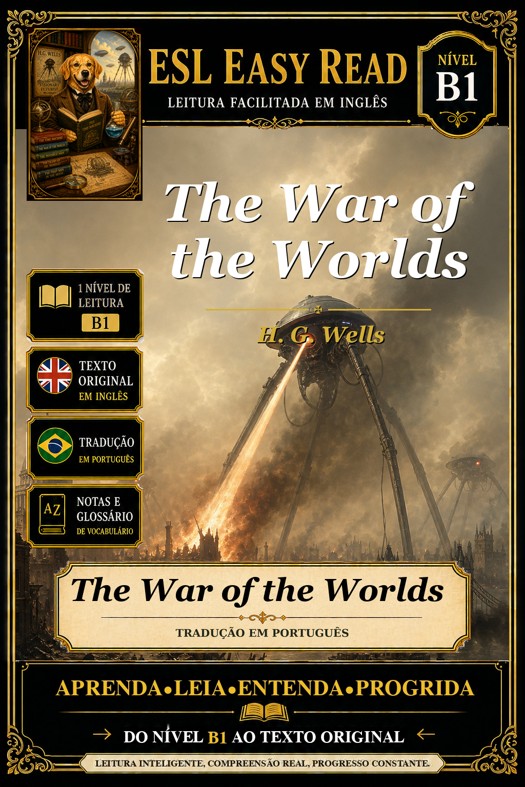 Capa de A Guerra dos Mundos