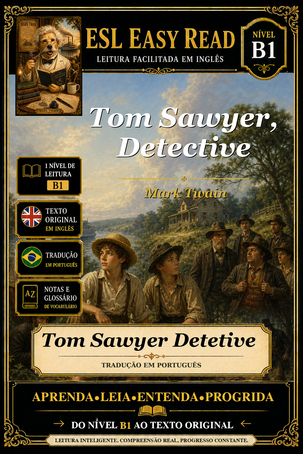 Capa de Tom Sawyer Detetive